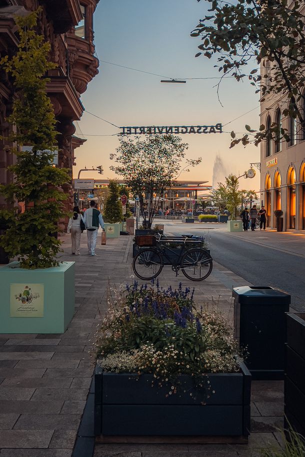 Abendstimmung im Passagenviertel
